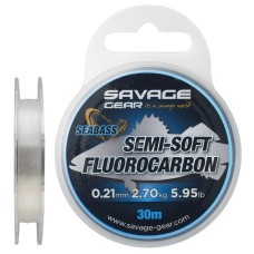Флюорокарбон Savage Gear Semi-Soft Seabass 30m 0.21mm 2.70kg Clear (1854.18.65)