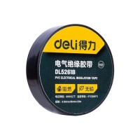 Ізоляційна стрічка Deli 0,13 мм x 18 мм x 20 м чорна (DL5261B)
