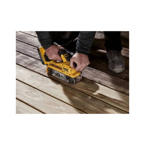 Шліфувальна машина DeWALT XR Li-Ion 18 В, 198-320 м/хв, стрічка 75х533 мм, TSTAK (без АКБ та ЗП) (DCW220NT)