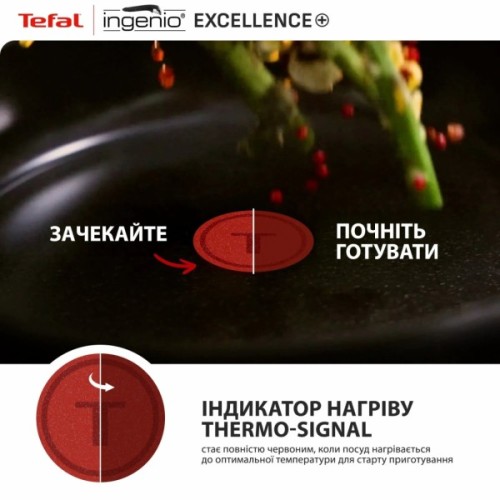 Набір посуду Tefal Ingenio Excellence+, 3 предмети, чорний (P0009553)
