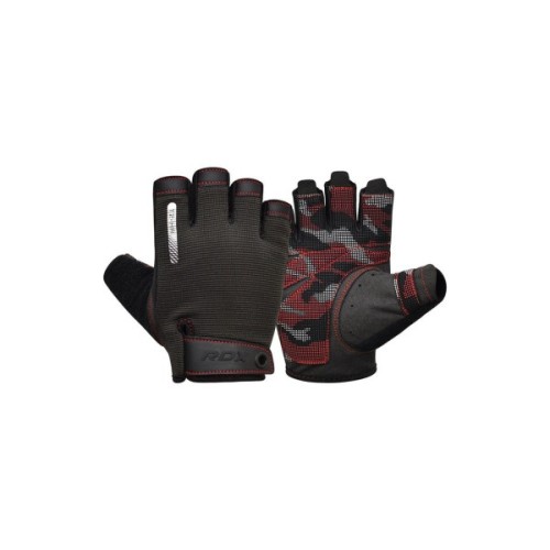 Рукавички для фітнесу RDX T2 Half Red M (WGA-T2HR-M)