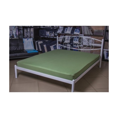 Простирадло Billerbeck трикотажне на резинці оливковий 100х200 см (1671-Е32)