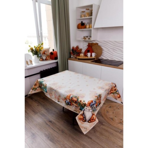 Скатертина Прованс гобеленова Гарбузові гноми D-180 (036335)