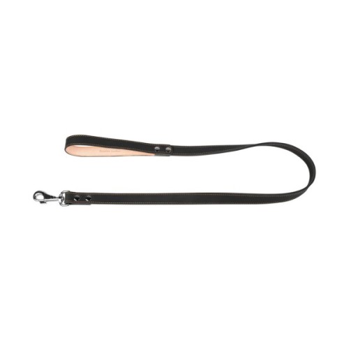 Повідець для собак Collar подвійний з прошивкою Ш 25 мм Д 122 см чорний (04821)