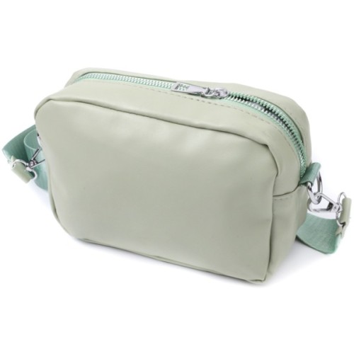 Сумка Vintage Жіноча крос-боді з монетницею з екошкіри Фісташкова (22797)