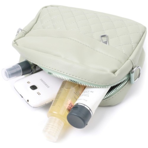 Сумка Vintage Жіноча крос-боді з монетницею з екошкіри Фісташкова (22797)