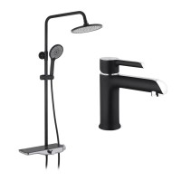 Душовий гарнітур Kroner Armada-SCH065 + змішувач Essen-SCH010 (CVS30224)