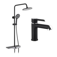 Душовий гарнітур Kroner Armada-SCH065 + змішувач Essen-SCH010 (CVS30224)