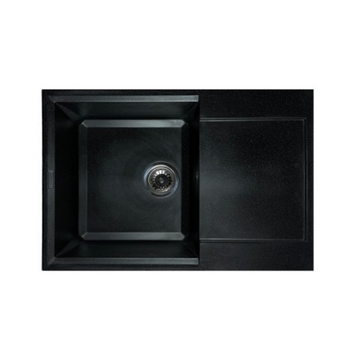 Мийка кухонна Adamant Horizon Medium чорний + змішувач та дозатор (4824296104503)