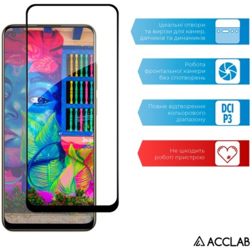Скло захисне ACCLAB Full Glue Realme 11 4G Black (1283126581953)