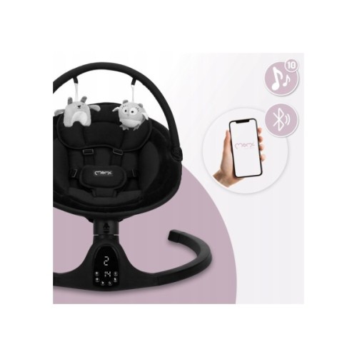 Крісло-гойдалка MoMi Kenani Onyx Black (BULE00038)