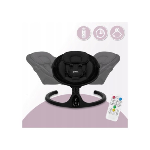 Крісло-гойдалка MoMi Kenani Onyx Black (BULE00038)