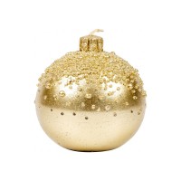 Свічка Novogod`ko Куля 9*9 см, золото, парафін (974675)