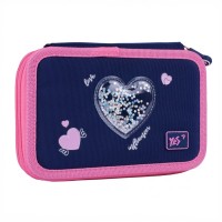Пенал Yes Bright Hearts HP-01 твердий подвійний (533640)