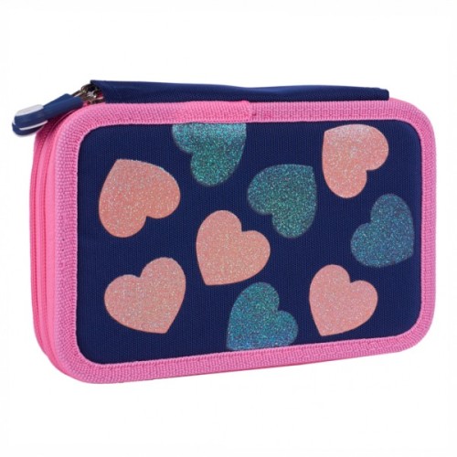 Пенал Yes Bright Hearts HP-01 твердий подвійний (533640)