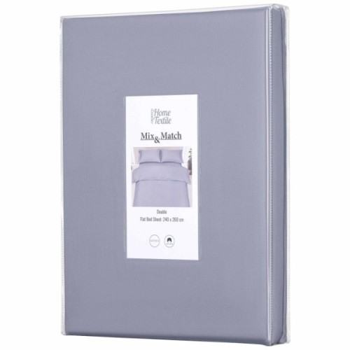 Простирадло Ardesto Mix&Match 100% бавовна, сатин сірий 180х240 см (ART1824FSF)