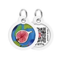 Адресник для тварин WAUDOG Smart ID з QR паспортом "Інжир", коло 30 мм (230-4053)