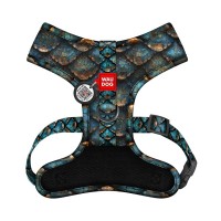 Шлея для собак WAUDOG Mesh дихаюча з QR адресником "Луска" XS (232-0179)