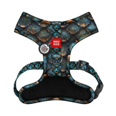 Шлея для собак WAUDOG Mesh дихаюча з QR адресником "Луска" XS (232-0179)