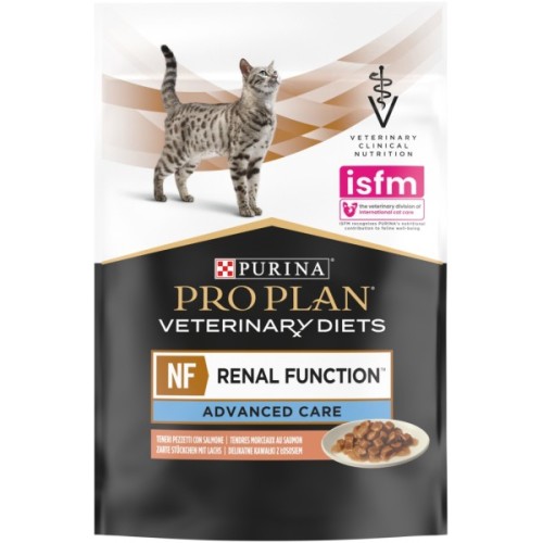 Вологий корм для кішок Purina Pro Plan Veterinary Diets NF Renal Function Advanced Care При патології нирок З лососем 10 x 85 г (7613287873699)