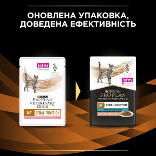 Вологий корм для кішок Purina Pro Plan Veterinary Diets NF Renal Function Advanced Care При патології нирок З лососем 10 x 85 г (7613287873699)