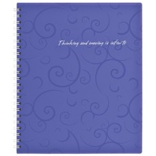 Блокнот Buromax spiral side, В5, 80sheets, Barocco, square, violet (BM.2419-607)