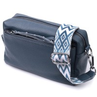 Сумка Vintage Жіноча шкіряна Синя (22652)