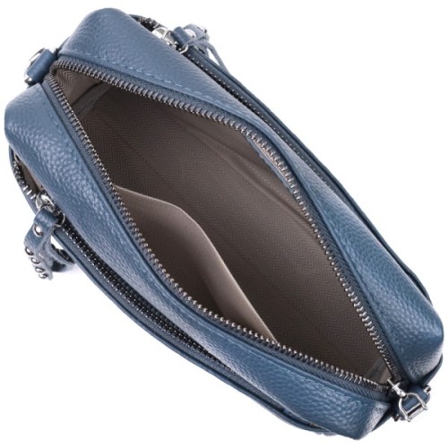 Сумка Vintage Жіноча шкіряна Синя (22652)