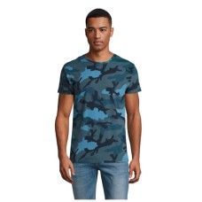 Футболка Sol's Camo men синій камо L (01188536L)
