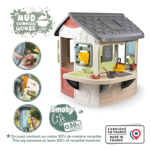 Ігровий будиночок Smoby Life "Садівник" з кухнею та мийкою, 16 аксес., 132х144х140 см (7600810505)