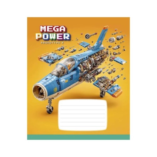 Зошит Школярик Star Mega Power 12 аркушів клітинка (012-3745K)