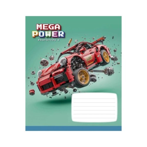 Зошит Школярик Star Mega Power 12 аркушів клітинка (012-3745K)