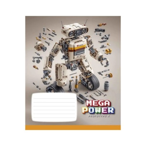 Зошит Школярик Star Mega Power 12 аркушів клітинка (012-3745K)