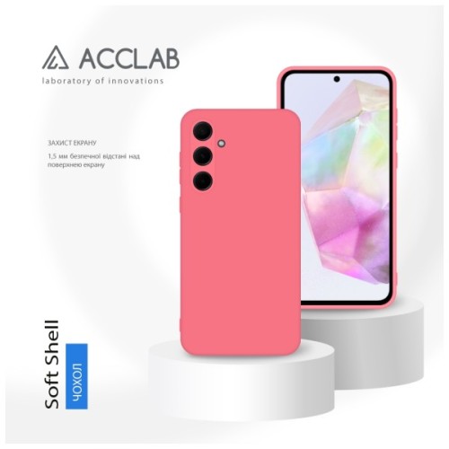 Чохол до мобільного телефона ACCLAB Silicone Case Samsung Galaxy A35 Pink (1283126601910)