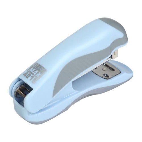 Степлер Buromax пластиковий PASTEL, 20 аркушів, (скоби №24, 26), 111 х 62 х 32 мм, блакитний (BM.4215-14)