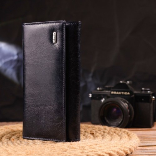 Портмоне Canpellini З натуральної шкіри Синє (21533)