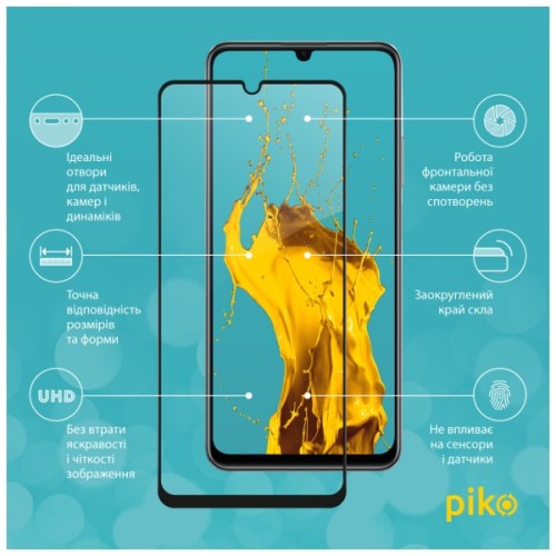 Скло захисне Piko Full Glue RealMe C53 Black (1283126577840)