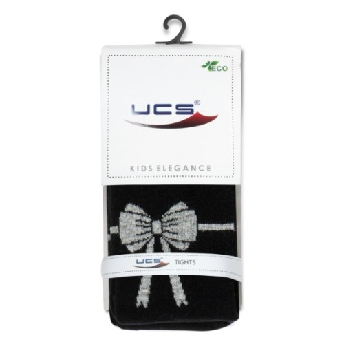 Колготки дитячі UCS Socks з бантом (M0C0301-1441-5G-black)