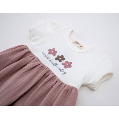 Плаття дитяче Breeze с мусліновою спідницею (21474-98G-cream)