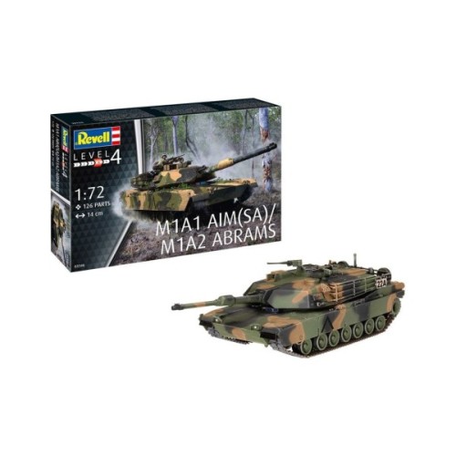 Збірна модель Revell Танк Абрамс M1A1 AIM(SA)/ M1A2 рівень 4 масштаб 1:72 (RVL-03346)
