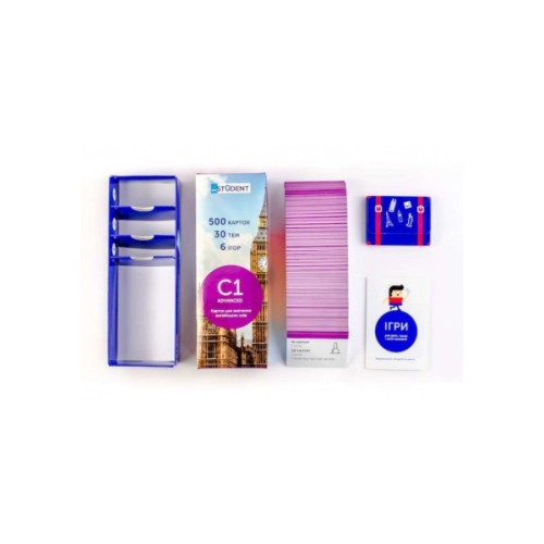 Навчальний набір English Student Картки для вивчення англійської мови Advanced C1, українська (39122624)