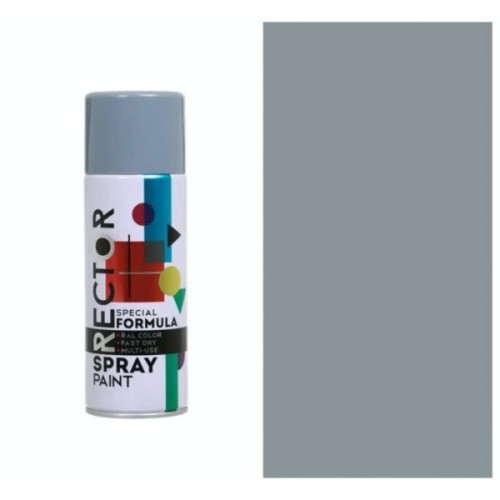 Аерозольна фарба для автомобіля RECTOR універсальна 7046 сірий гл., в аер. упаковці 400 мл (000013230)