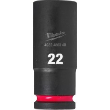 Торцева головка Milwaukee ShW 1/2" 22 мм, довга (4932480340)