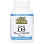 Вітамін Natural Factors Вітамін D3, 1000 МО, Vitamin D3, 90 таблеток (NFS-01050)