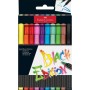 Фломастери Faber-Castell пензлики Black Edition, 10 кольорів (32355)