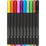 Фломастери Faber-Castell пензлики Black Edition, 10 кольорів (32355)