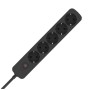 Мережевий фільтр живлення ColorWay CCA-3G1MM 5 розеток, 2m Black (CW-PSEA1052BK)