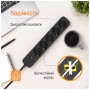 Мережевий фільтр живлення ColorWay CCA-3G1MM 5 розеток, 2m Black (CW-PSEA1052BK)