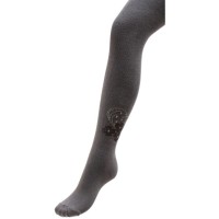 Колготки дитячі BNM з квітами зі страз (M0C0302-1183-11G-gray)