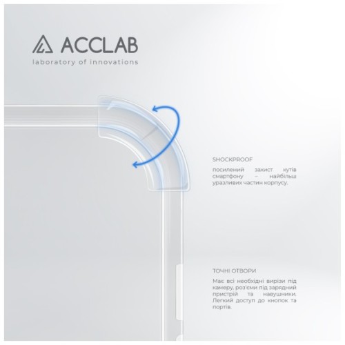 Чохол до мобільного телефона ACCLAB TPU ShockProof Xiaomi Redmi A3 Transparent (1283126611070)